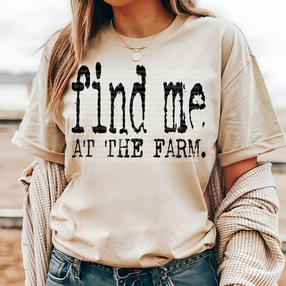 Find me at Single Color(dropdown)-DTF