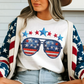 flag sunnies emb  -DTF&UV