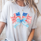 Flags with bow watercolor -DTF&UV