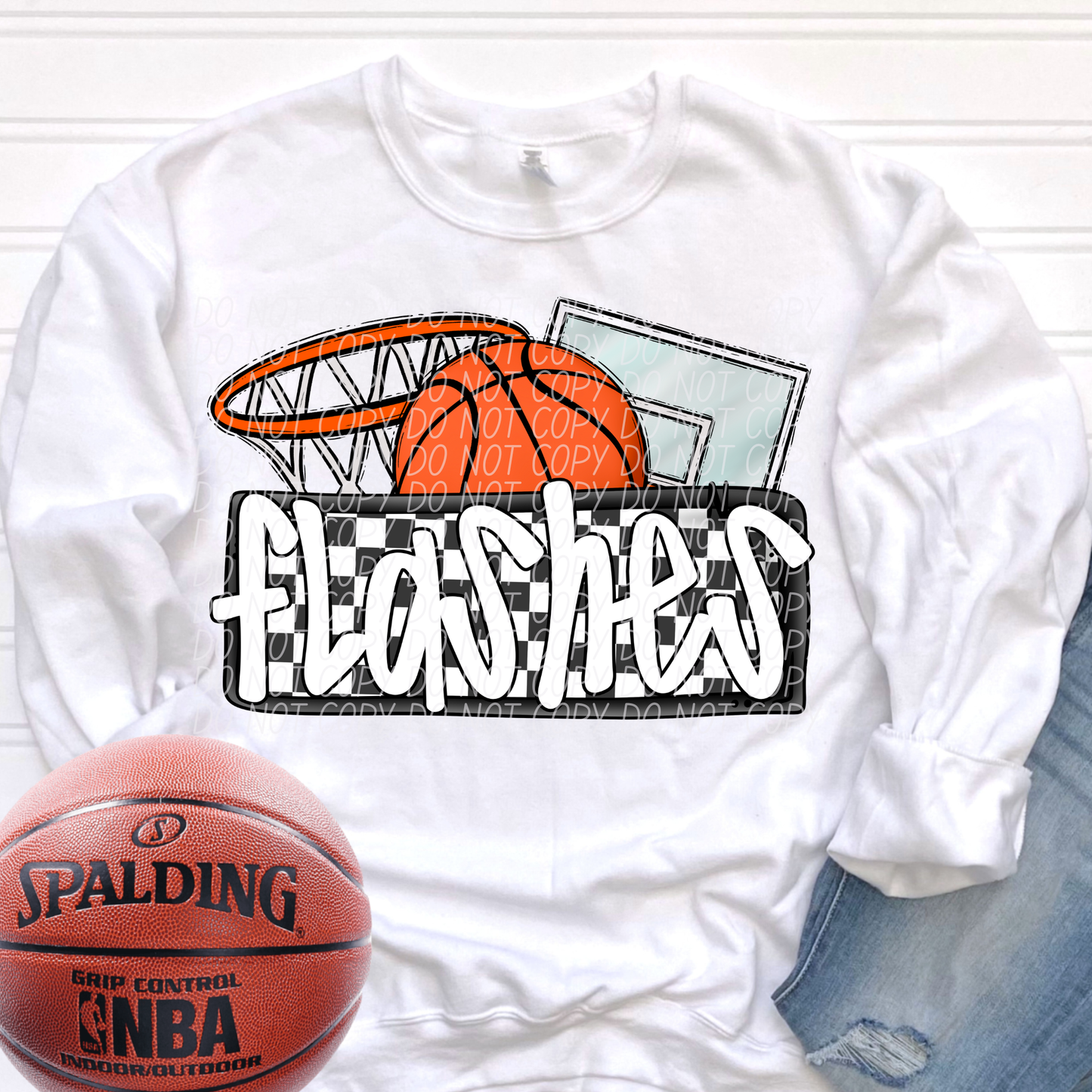 Basketball Mascots ball net backboard (DROPDOWN)-DTF&UV