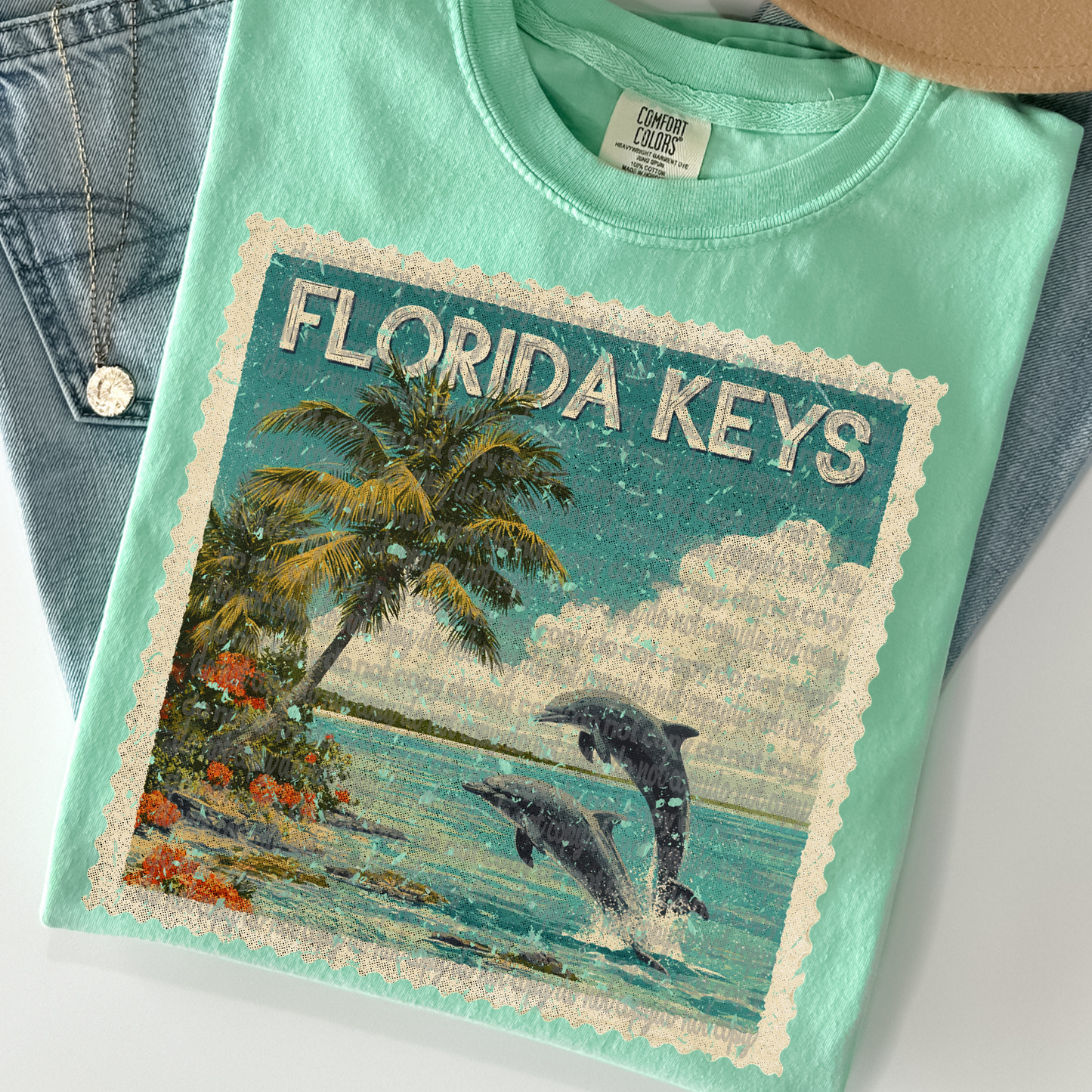 Vintage Tourist Stamps (Dropdown)-DTF