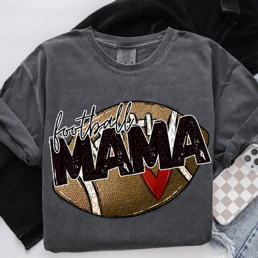 football mama heart-DTF