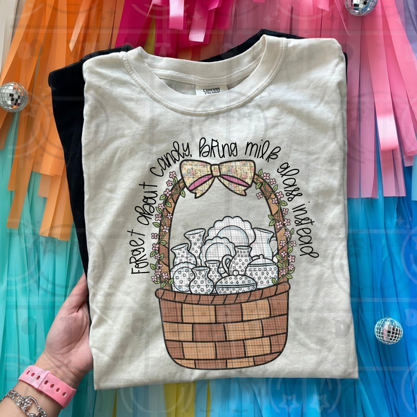 forget about candy bring milk glass -DTF&UV