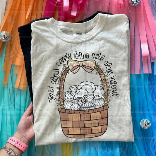 forget about candy bring milk glass -DTF&UV