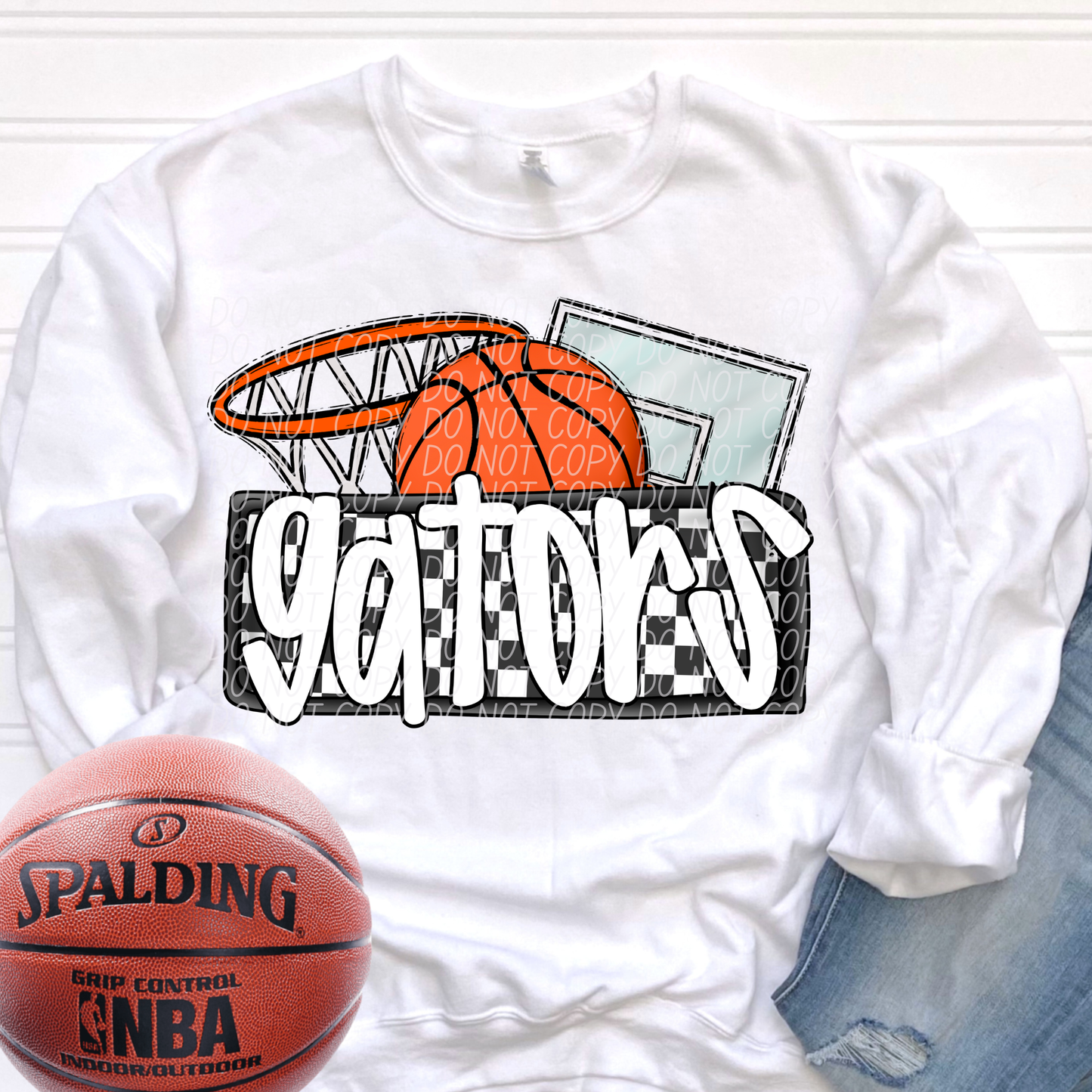 Basketball Mascots ball net backboard (DROPDOWN)-DTF&UV