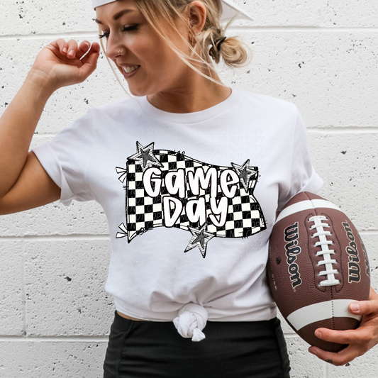 Game day Checkered flag (dropdown)-DTF&UV