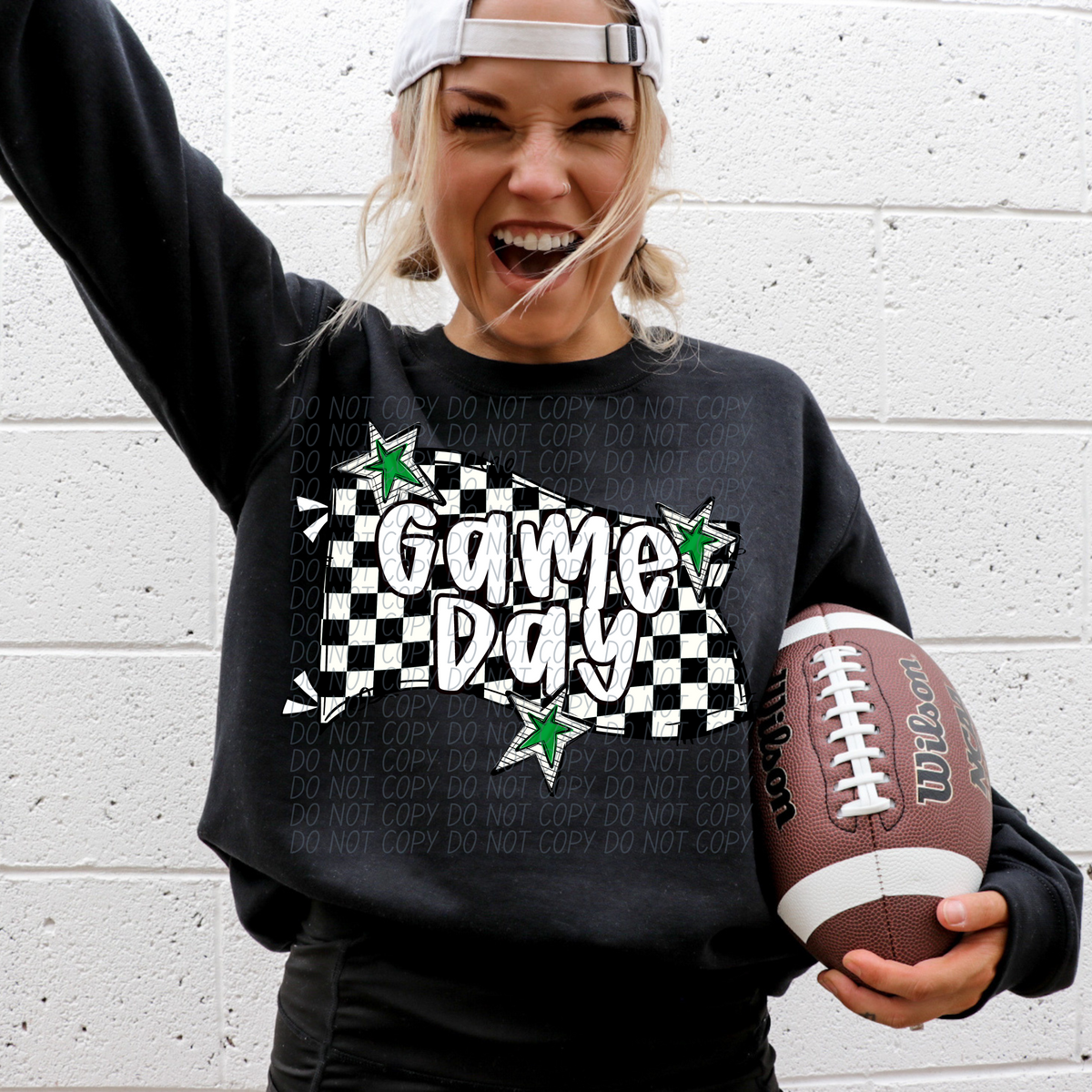 Game day Checkered flag (dropdown)-DTF&UV