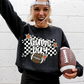 Game day Checkered flag Football (dropdown)-DTF&UV