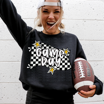 Game day Checkered flag (dropdown)-DTF&UV