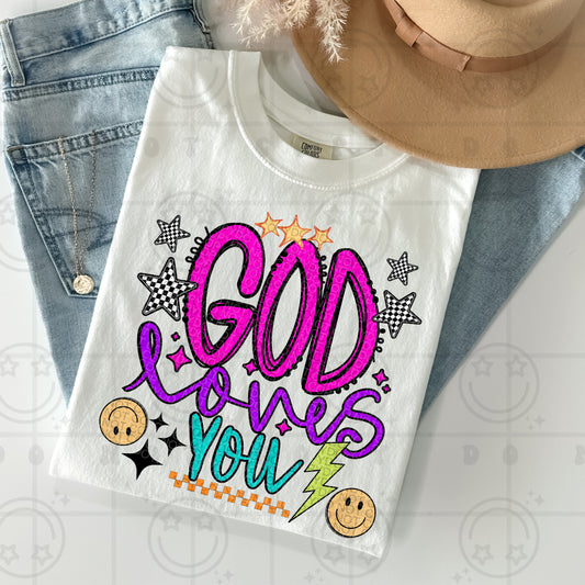 God loves you-DTF&UV