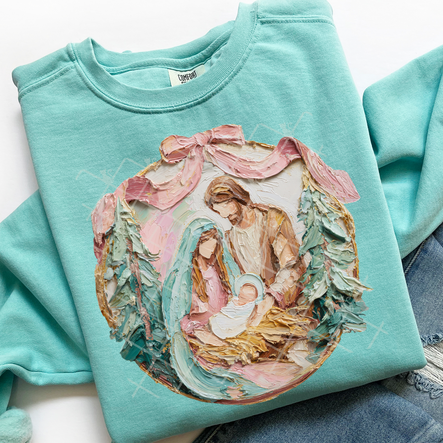Hand Painted Nativity-DTF&UV