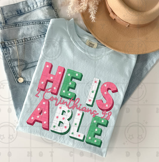 he is able -DTF&UV