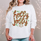 Holly Jolly red and green-DTF