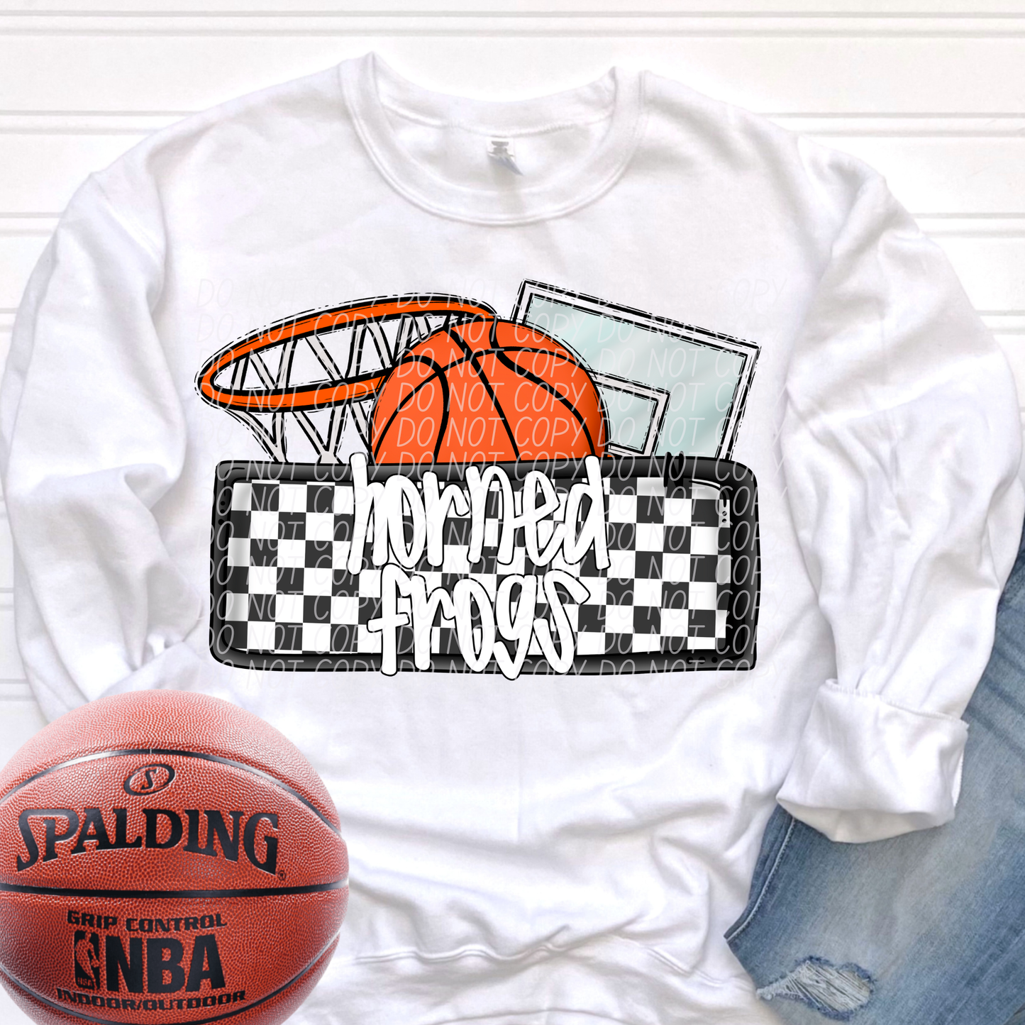 Basketball Mascots ball net backboard (DROPDOWN)-DTF&UV