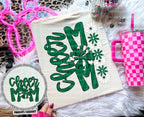 Cheer Mom (Includes front and back-COLORS IN DROPDOWN)- DTF&UV