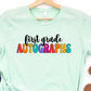 First grade autographs-DTF