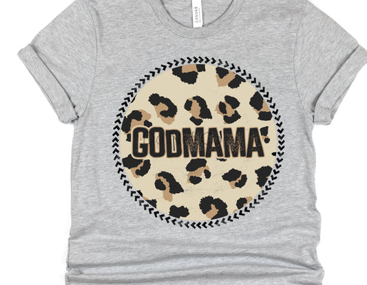 God mama circle leopard-DTF