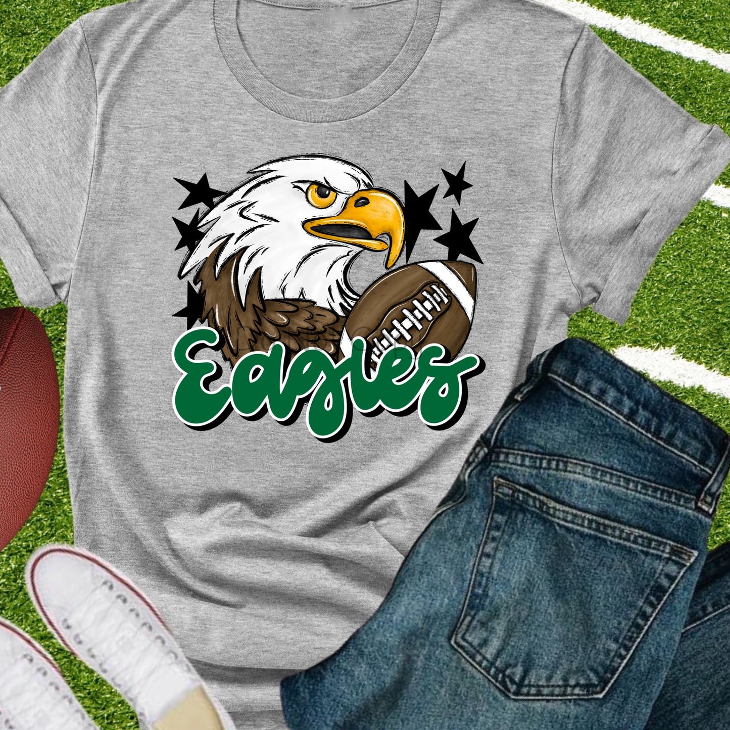 Eagles football green-DTF