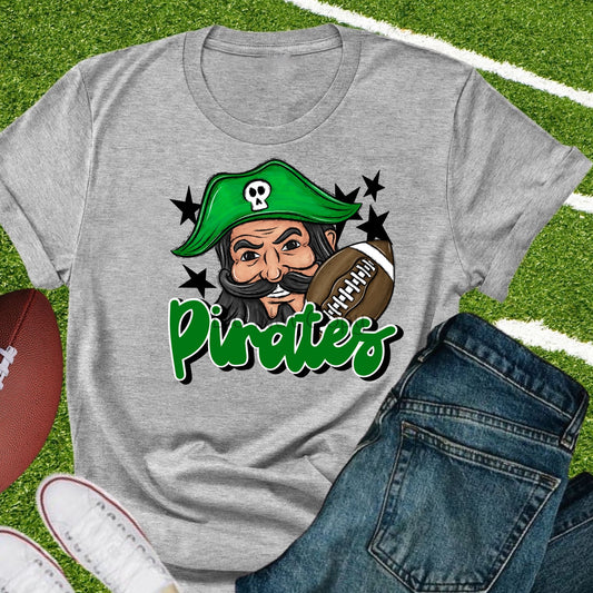 Pirates football green-DTF