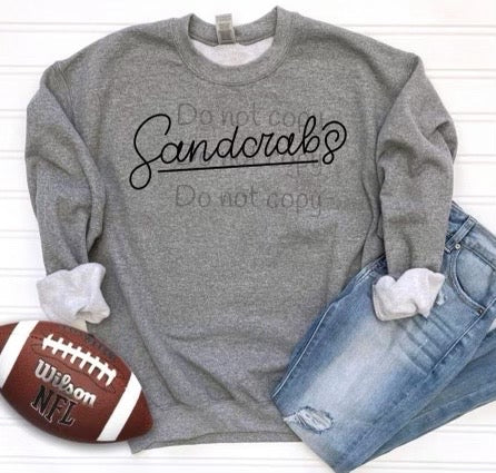 Hand lettered Sandcrabs-DTF