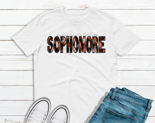 Sophomore Spooky school embroidery-DTF