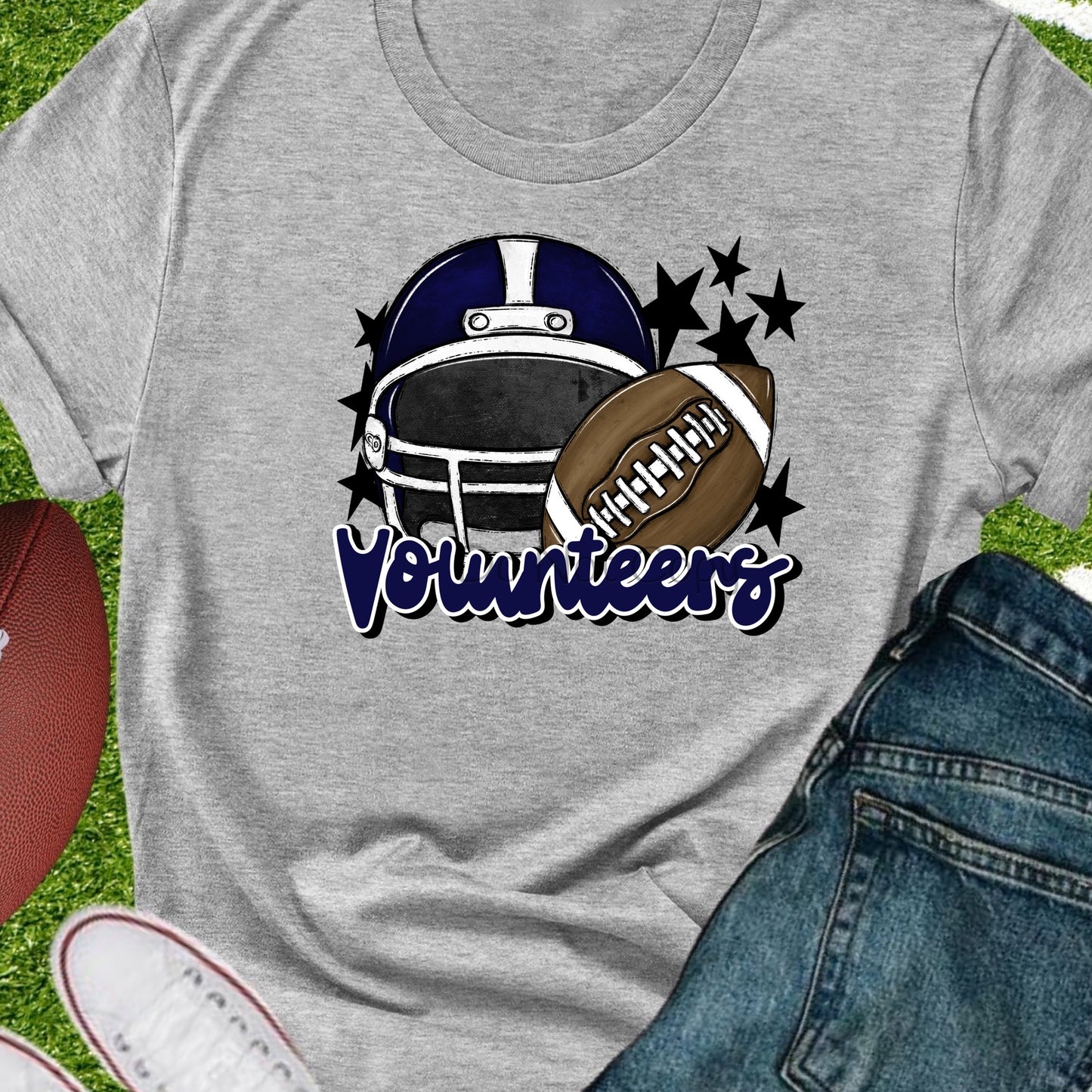 Volunteers football helmet navy-DTF