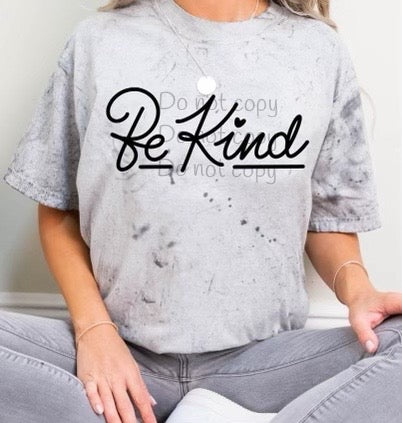 Hand lettered Be Kind-DTF