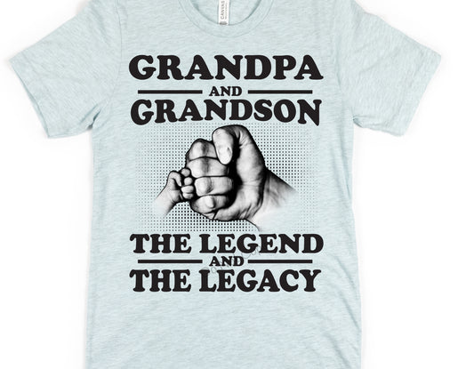 Grandpa and grandson the legend and the legacy-DTF