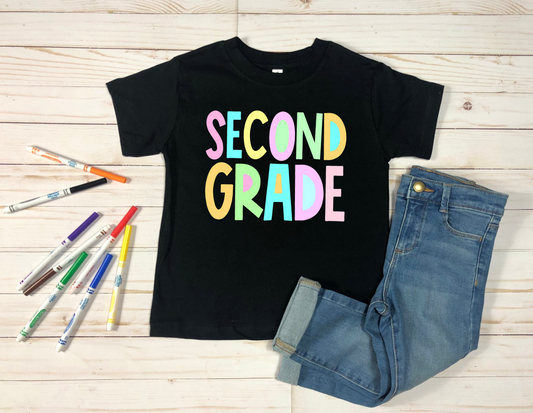 Second Grade -pastel color-DTF