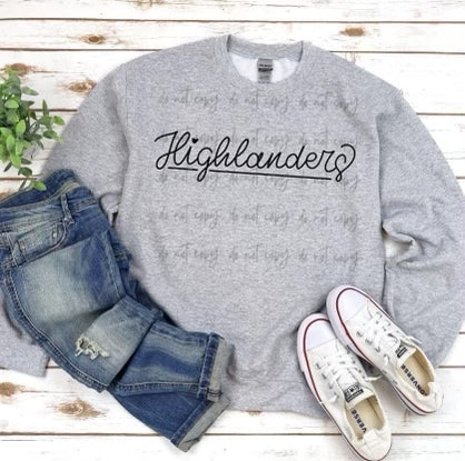 Hand lettered Highlanders-DTF