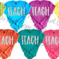 Teach black and white -DTF