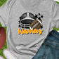 Warriors football helmet black orange-DTF