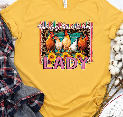 Crazy chicken lady-DTF