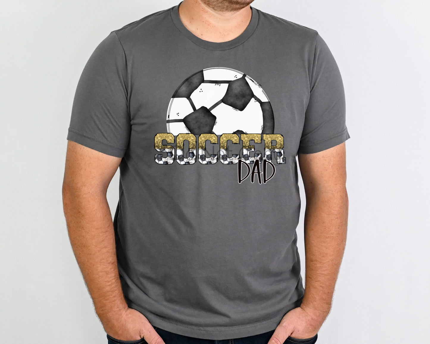 Soccer dad gold-DTF