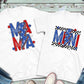 Mama lightning bolt stars surround-DTF