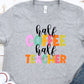 Half coffee half teacher-DTF