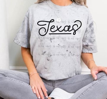 Hand lettered Texas-DTF