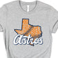 Astros Texas orange leopard-DTF