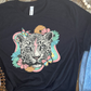 Boho Leopard with flowers-DTF