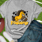 Mustangs football gold-DTF