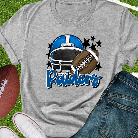Raiders football helmet blue-DTF