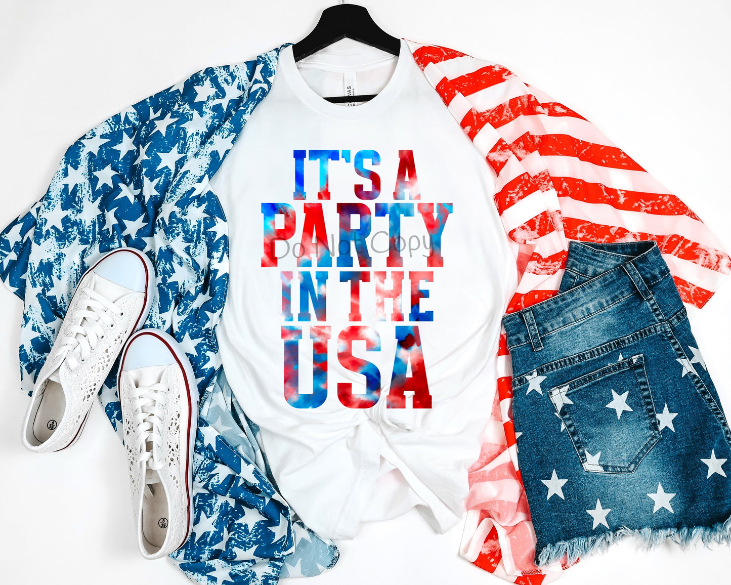 It’s a party in the USA tie dye-DTF