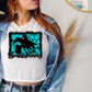 Barrel racing turquoise-DTF