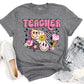Teacher collage pink-DTF