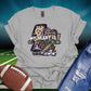 My heart football purple-DTF