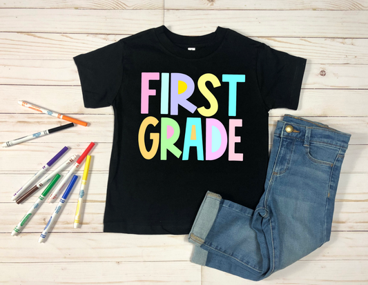 First Grade -pastel color-DTF