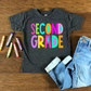 Second Grade  -bright color-DTF