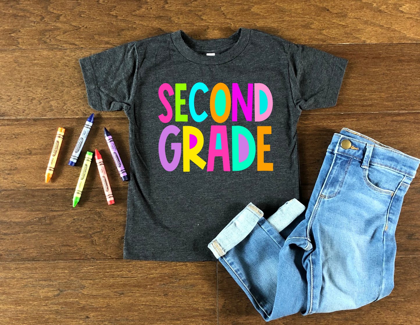 Second Grade  -bright color-DTF