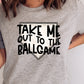 Take me out to the ballgame on baseball plate-DTF