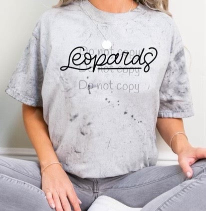 Hand lettered Leopards-DTF